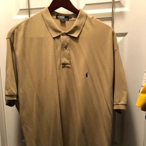 Tan shortsleeved shirt by Polo